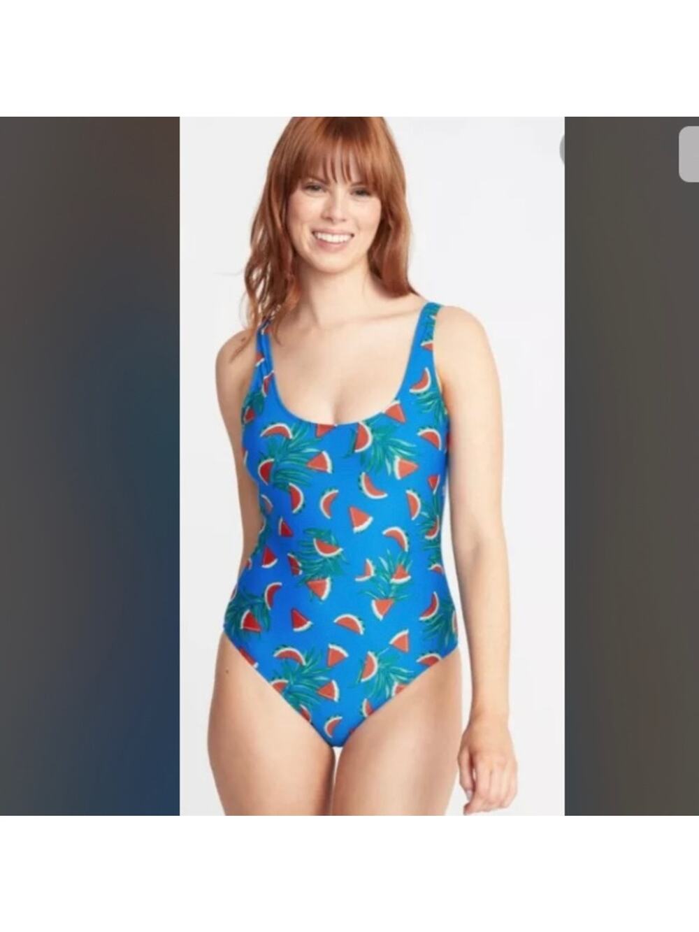 OLD NAVY watermelon one piece swimsuit L
